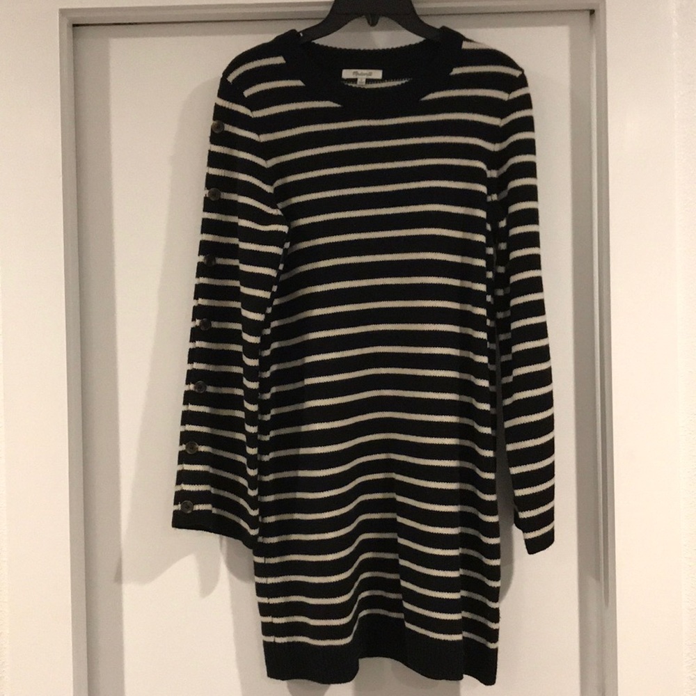 Madewell Striped Sweater Dress